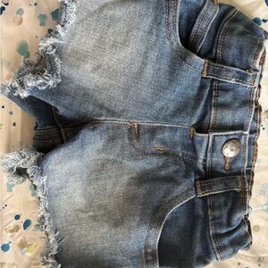 Garanimals Blue Denim Kids Shorts with Frayed Hem